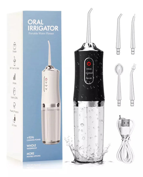 Dental Care Portable Mini Cordless Electric Water Flosser for USB Rechargeable IPX7 Waterproof for Household Hotel