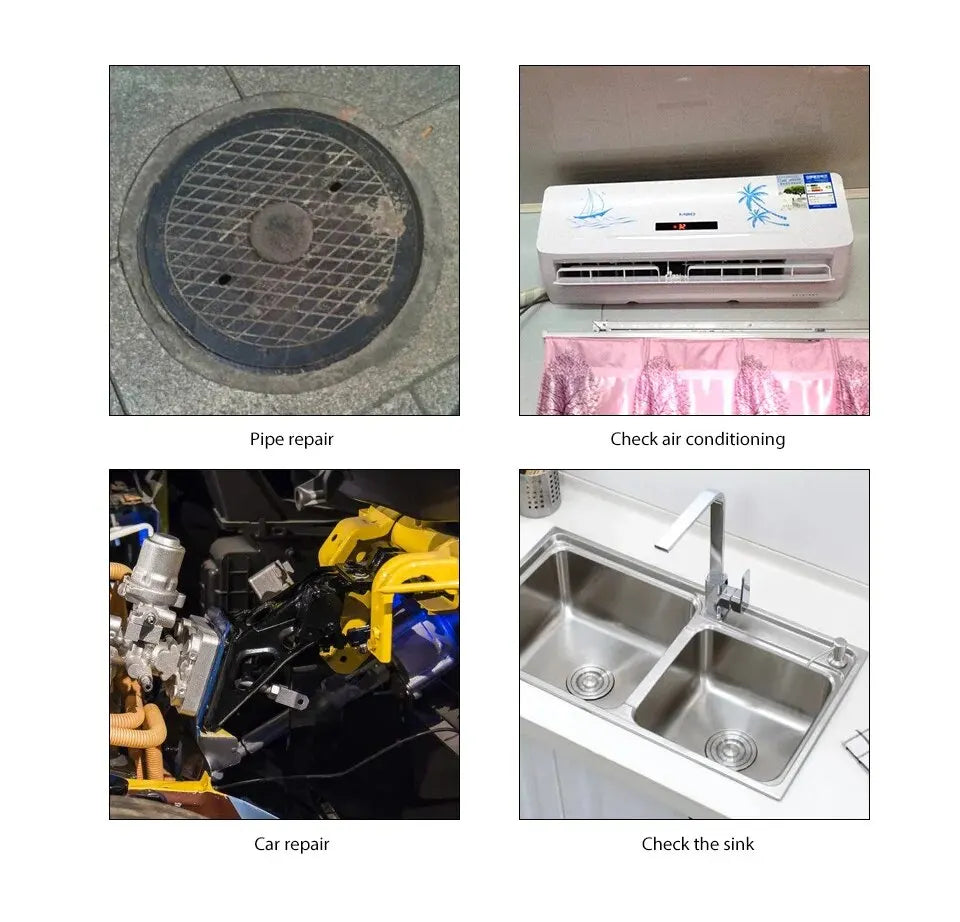 7MM Android Endoscope Camera 3 IN1 Micro USB Type C Borescope Mini Camera Waterproof LED Car Inspection For HUAWEI XIAOMI PC