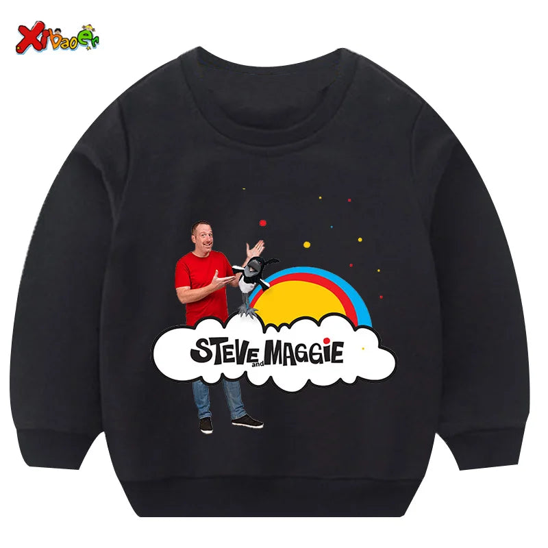 Kids Sweatshirts Steve Maggie Ouctifs Boys Hoodies Sweatshirt Clothing Boy Girl Casual T Shirt Children Pullover Clothes Fashion