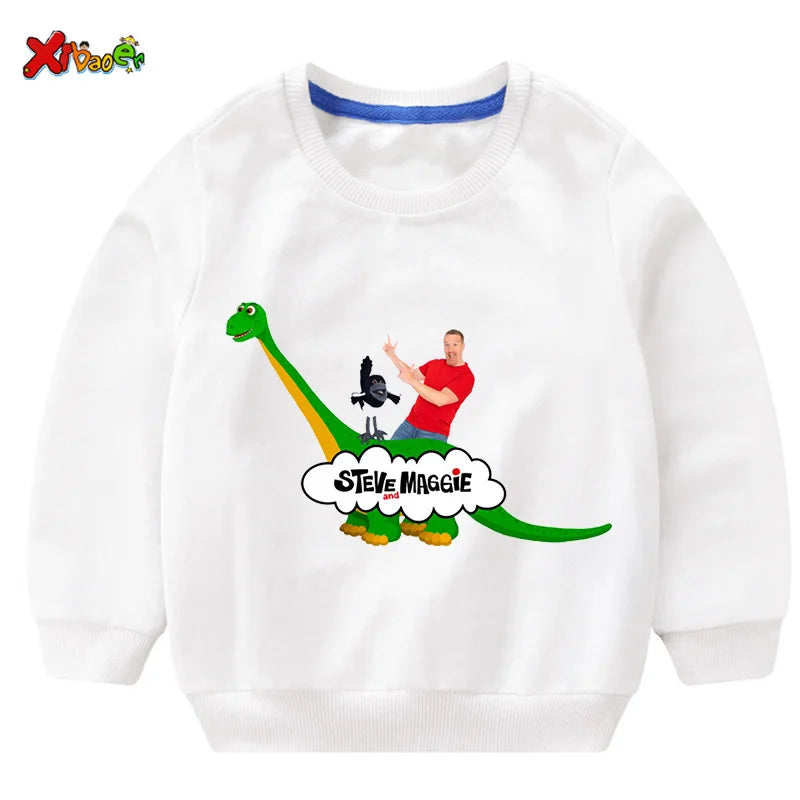 Kids Sweatshirts Steve Maggie Ouctifs Boys Hoodies Sweatshirt Clothing Boy Girl Casual T Shirt Children Pullover Clothes Fashion